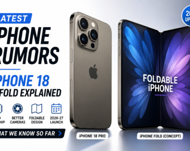 Latest iPhone rumors showing iPhone 18 Pro and foldable concept